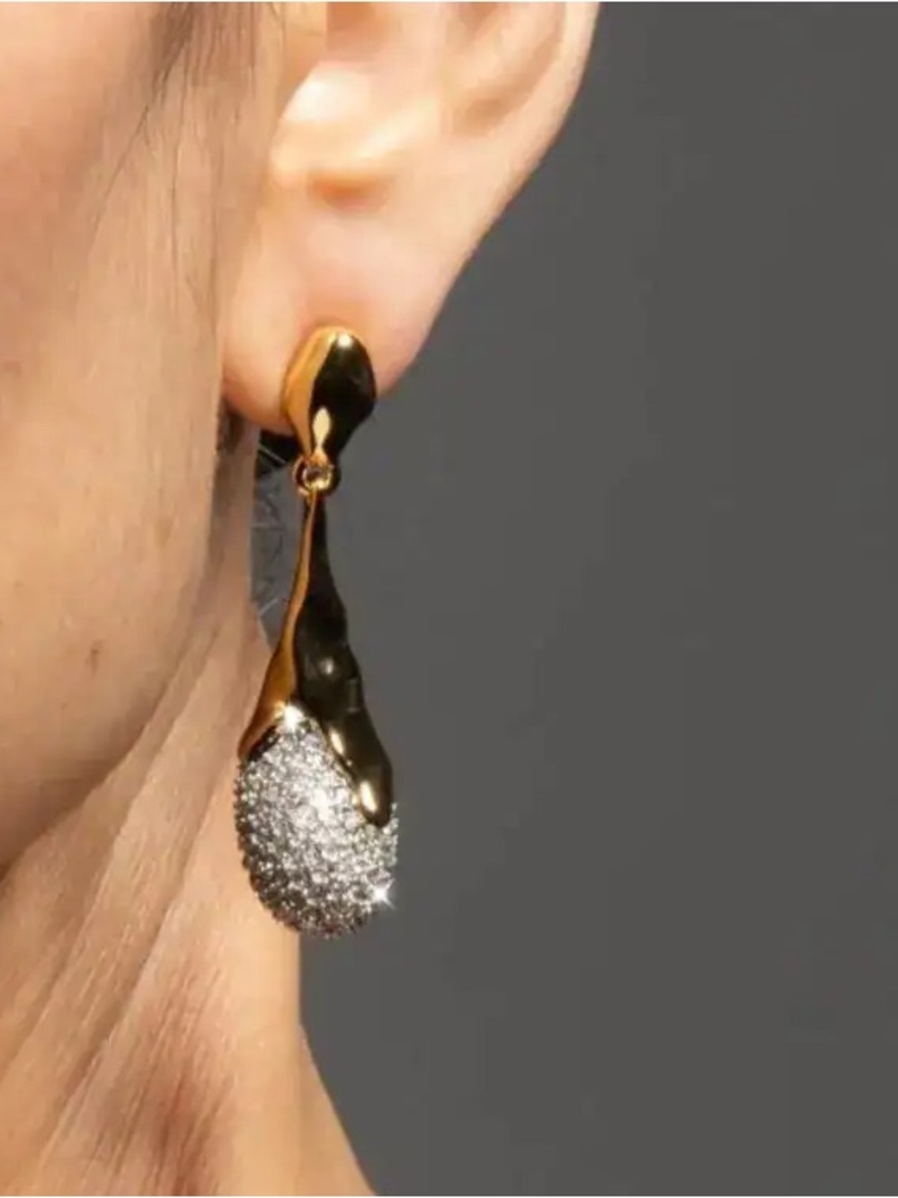 ALEXIS BITTAR Solanales Crystal-Teardrop Earrings (MSRP $295) - Picture 5 of 5